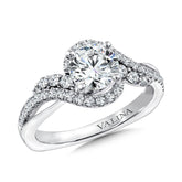 Spiral Style Diamond Engagement Ring